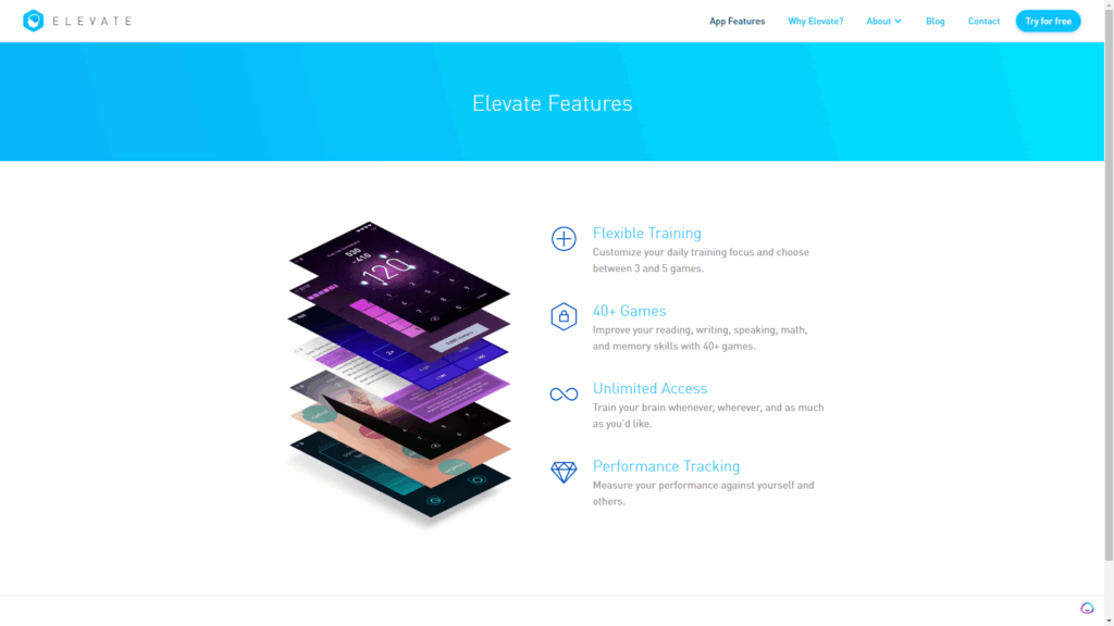 elevate app app para treinar o cérebro