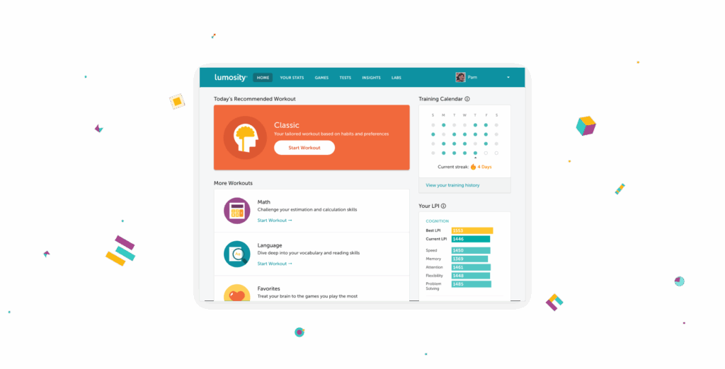 lumosity app para treinar o cérebro